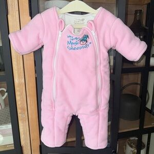 Magic Merlin Sleepsuit baby fleece small sleep sack transition swaddle Girl pink
